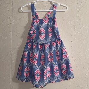 Carter's Blue and Pink Patterned Dress